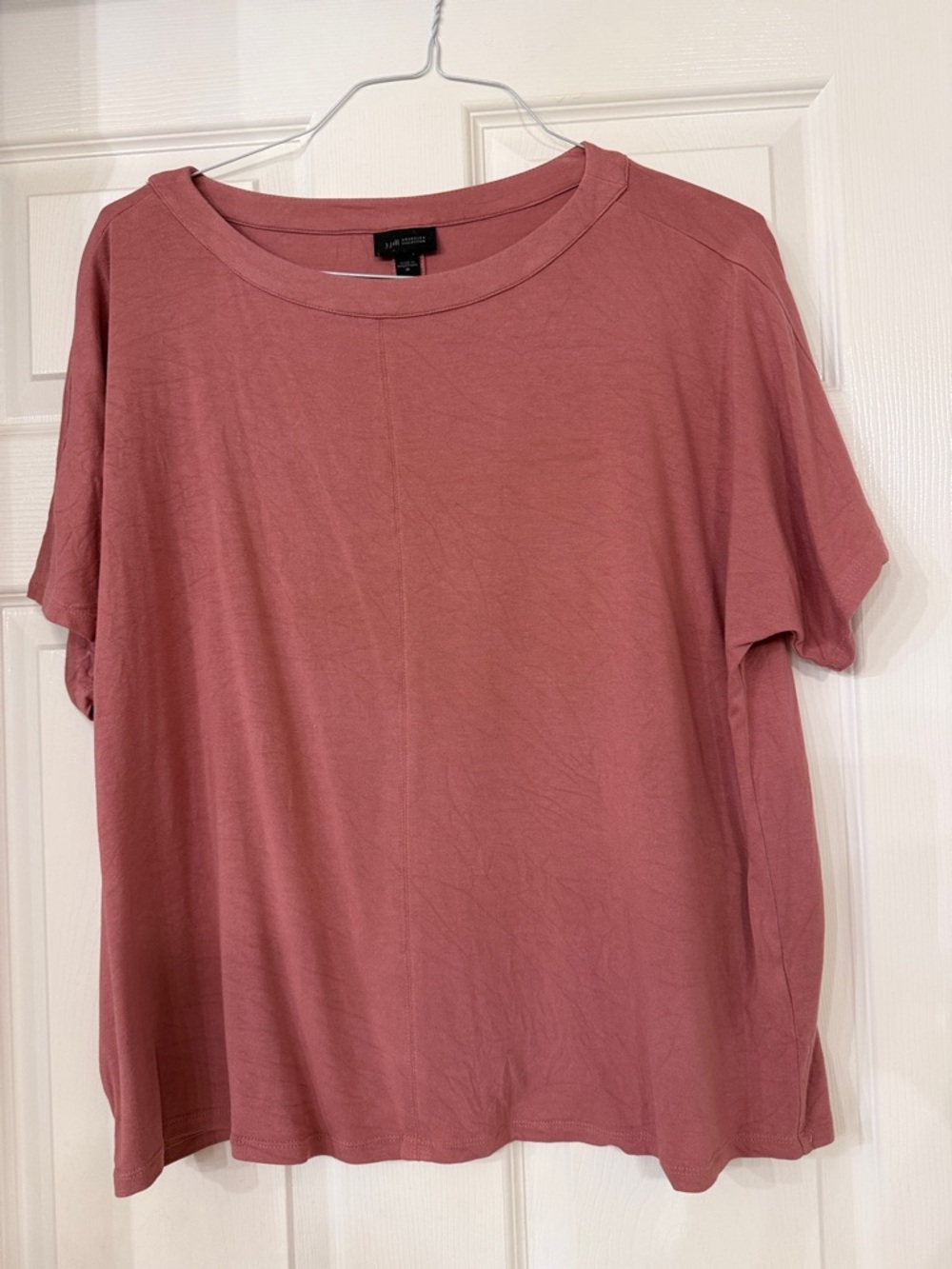 Casual Women's Dusty Rose Short Sleeve Top - Size M